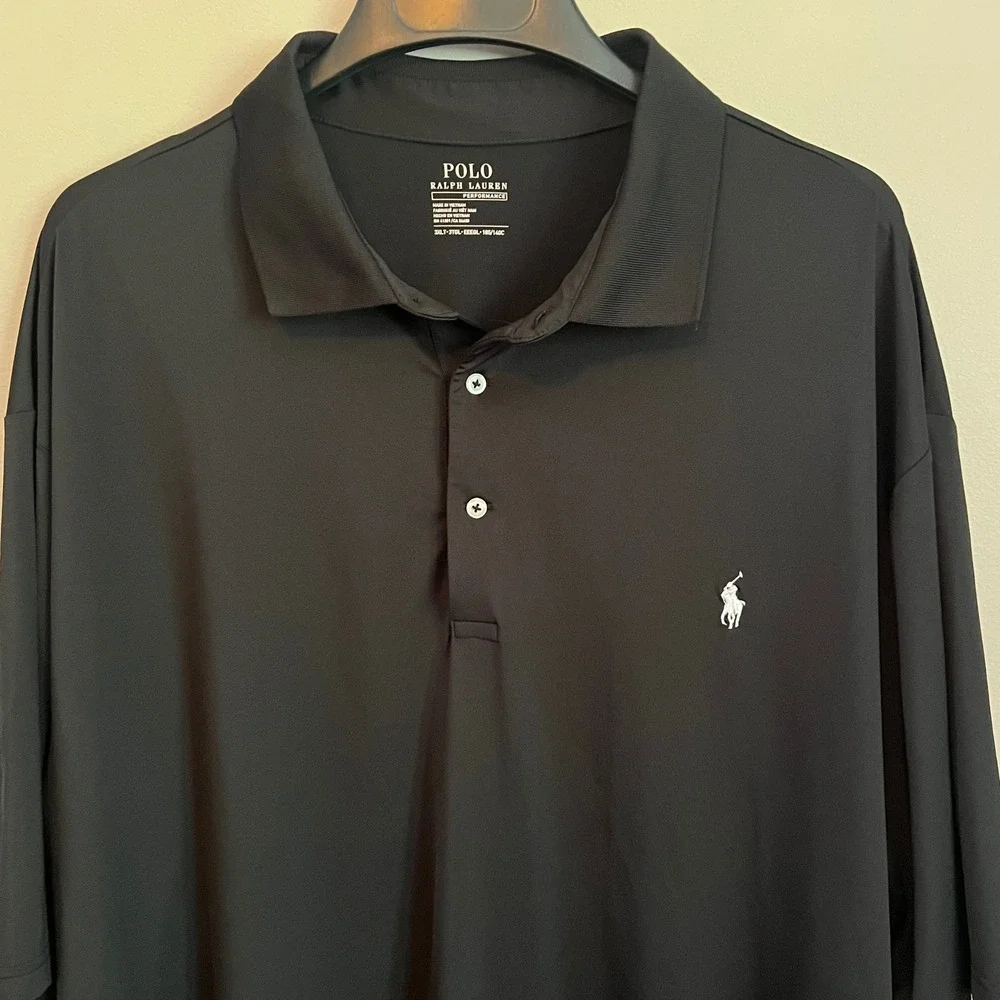 Polo Ralph Lauren Mens 2XLT Navy Blue Short Sleeve Pique Polo Shirt Red Pony NWT